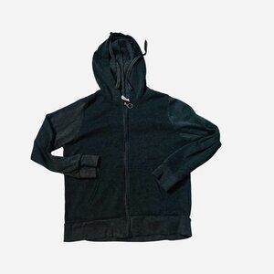 Rag Sz: M Women Zip Up Hoodie Gray